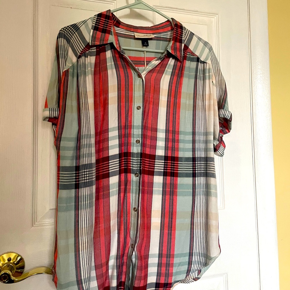 Plaid top